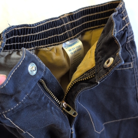 gymboree hoodie sweatshirt & cotton cargo pants outfit set 18-24 months baby boy - Picture 11 of 13